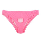 Ye Zimei Ice Silk Open Crotch Briefs Black Women's Lingerie unbranded