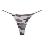 Milk Silk Low Waist Bikini Thong Camouflage M Women's Lingerie unbranded