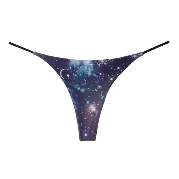 Milk Silk Low Waist Bikini Thong Red White Dot L Women's Lingerie unbranded
