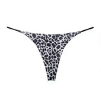 Milk Silk Low Waist Bikini Thong Leopard 1 M Women's Lingerie unbranded