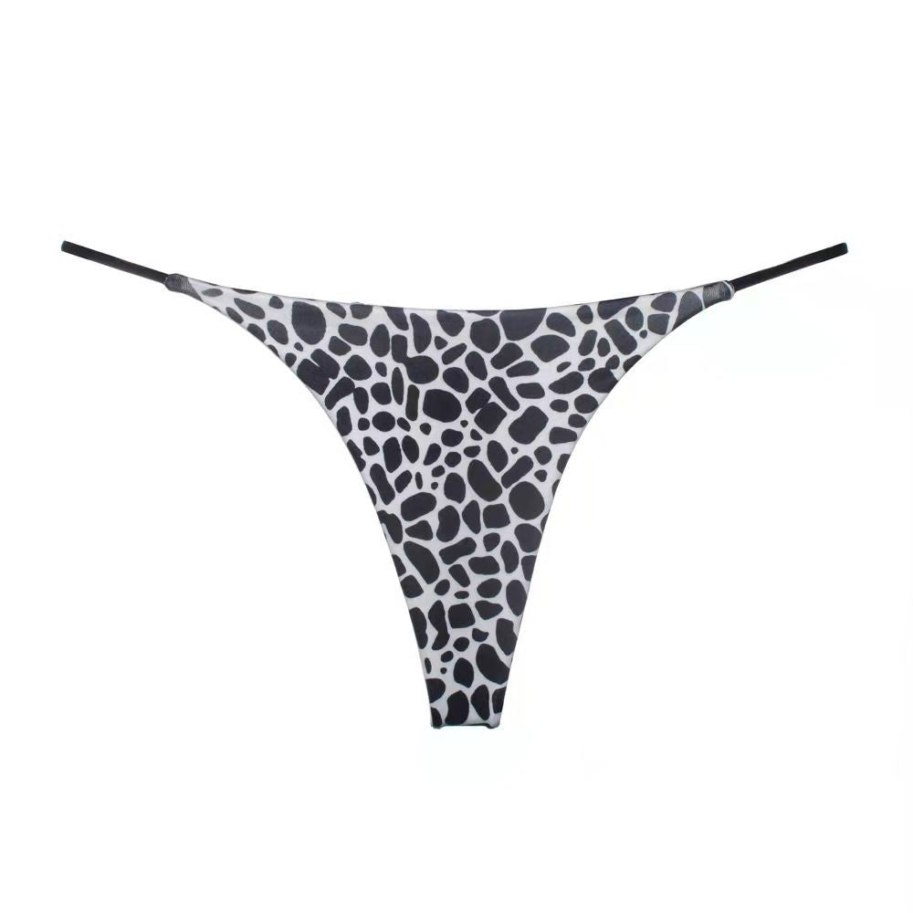 Women Milk Silk Low Waist Bikini Thong Leopard 1 Size: M; Recommended weight (kg): 47 - 54; Waist (cm): 64 - 70; Hip (cm): 86 - 90; Suitable fit: regular build