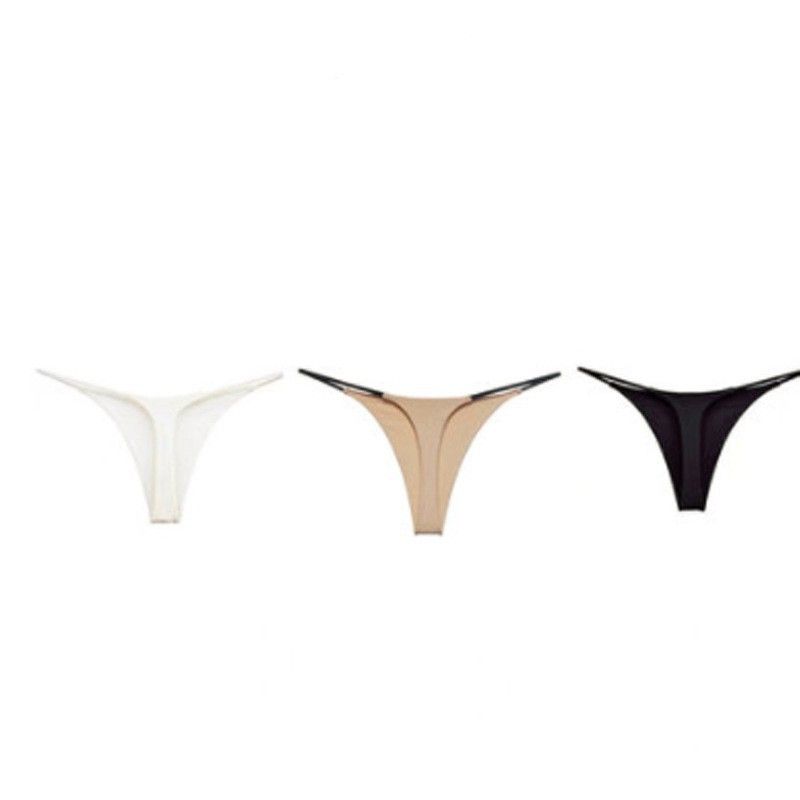 Milk Silk Low Waist Bikini Thong Khaki XL Women's Lingerie unbranded