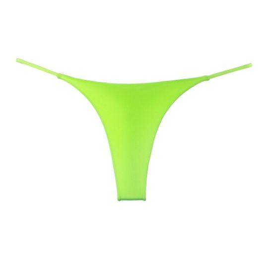 Women Milk Silk Low Waist Bikini Thong fluorescent green Size: L; Recommended weight (kg): 54 - 61; Waist (cm): 70 - 76; Hip (cm): 90 - 94; Suitable fit: slightly full build