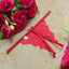 Yunfangyan Lace T Panties Bow Crotch Free Nylon Red [single bow]] Average size [40.00 kg-60.00 kg]