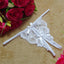 Yunfangyan Lace T Panties Bow Crotch Free Nylon White [single bow]] Average size [40.00 kg-60.00 kg] without packaging
