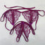 Yunfangyan Lace T Panties Bow Crotch Free Nylon Purple [bra + underwear]] Average size [40.00 kg-60.00 kg] without packaging