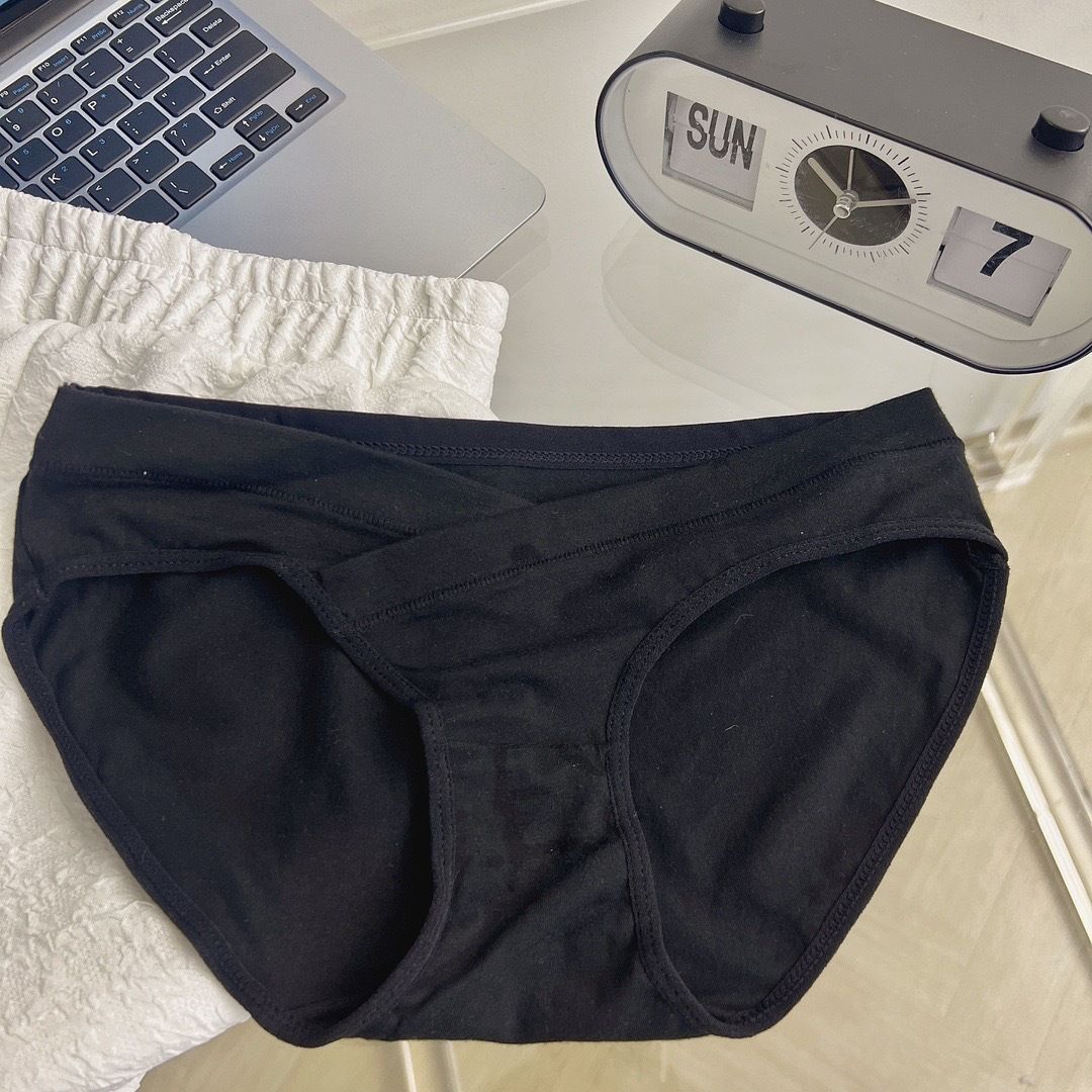 Pet Simei Cotton Low Waist Briefs Black Free Size Women's Lingerie unbranded Main image