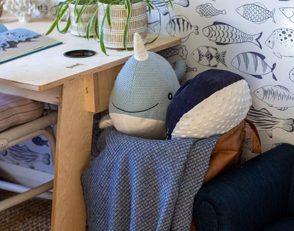 Chiswick Throw - Merino Wool/Cashmere - Navy Secondary image