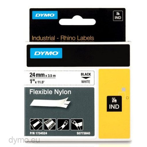 DYMO Rhino 24mm White Flex Nylon Main image