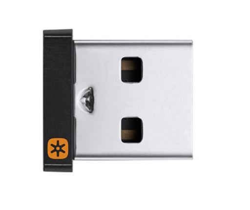 LOGITECH USB Unifying Receiver Connects Wireless Keyboard Mouse Multiple 6 Devices to Your Computer 10m Range Tiny Size 910-005239 = 910-005934 Main image