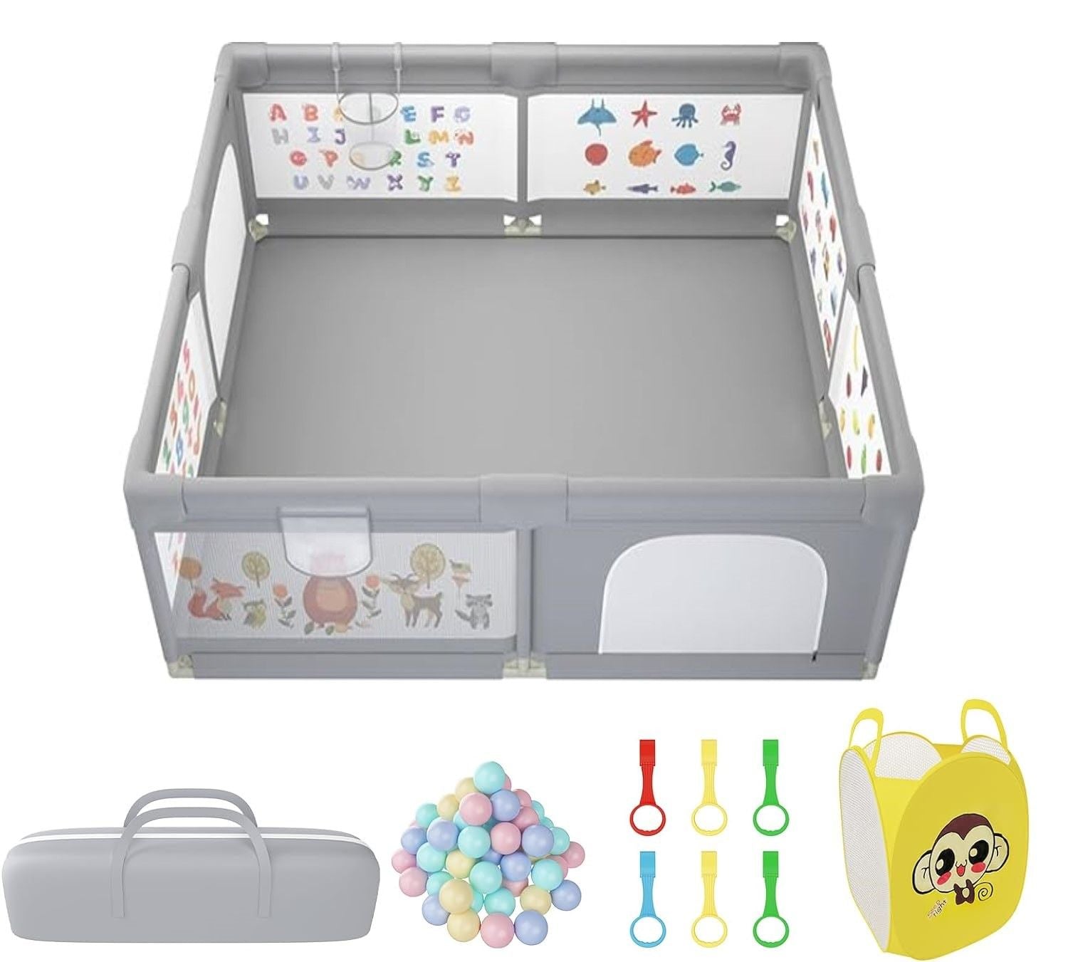 Baby Playpen Extra Large Non Slip 50 Ocean Balls Main image
