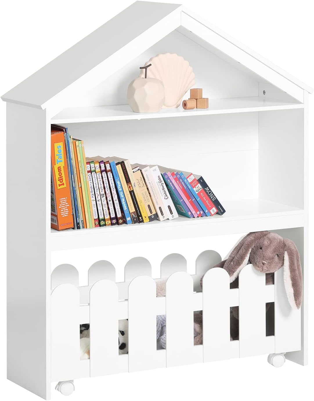 Kids Bookcase Shelf Storage Mobile Toy Chest Main image