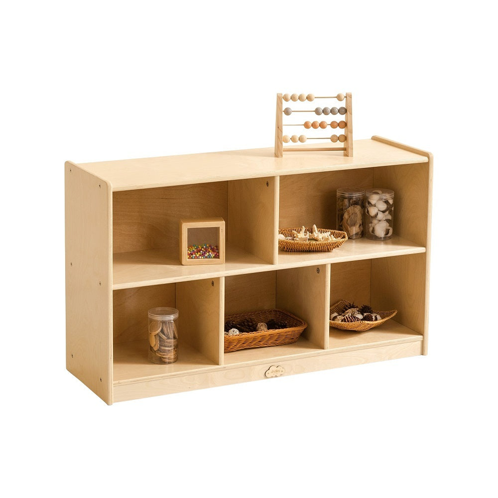 Jooyes 5 Cubby Cabinet Kids Bookshelf Organiser Storage - H60.5cm Main image