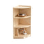 Jooyes Kids 3 Tier Corner Shelf Wooden Storage Cabinet