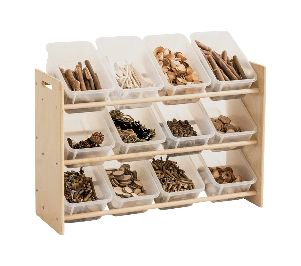 Jooyes Kids 3 Tier Toy Storage Rack Organiser Display Shelf With Bins Main image