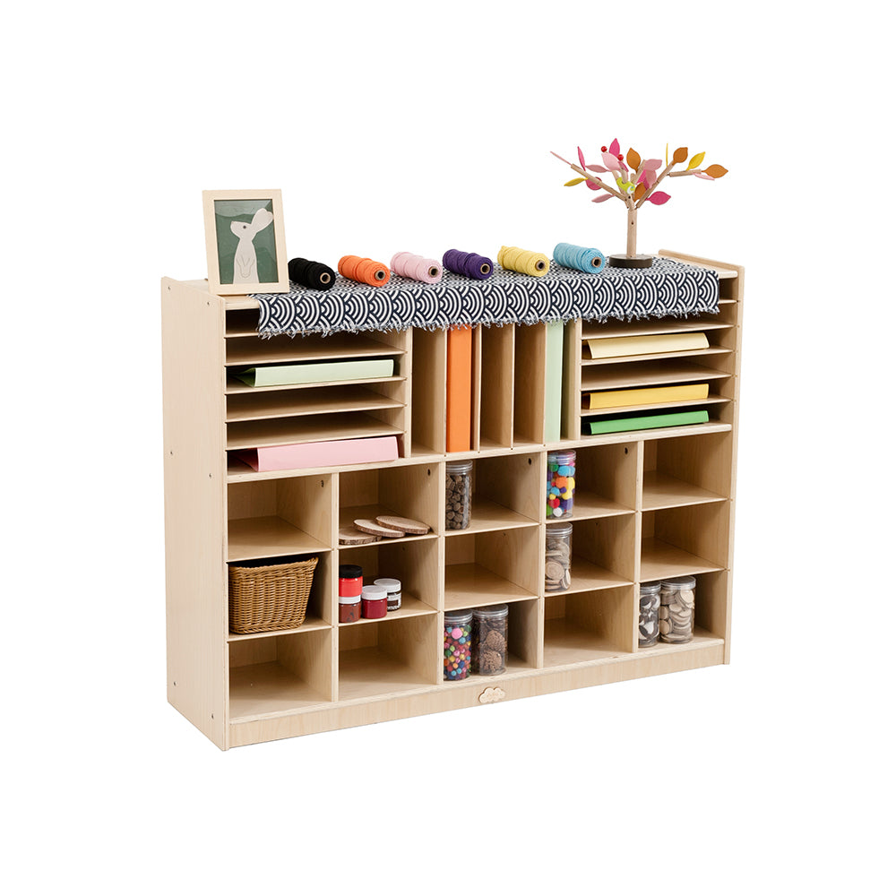 Jooyes 15 Cubby Cabinet Kids Bookshelf Organiser Storage Main image