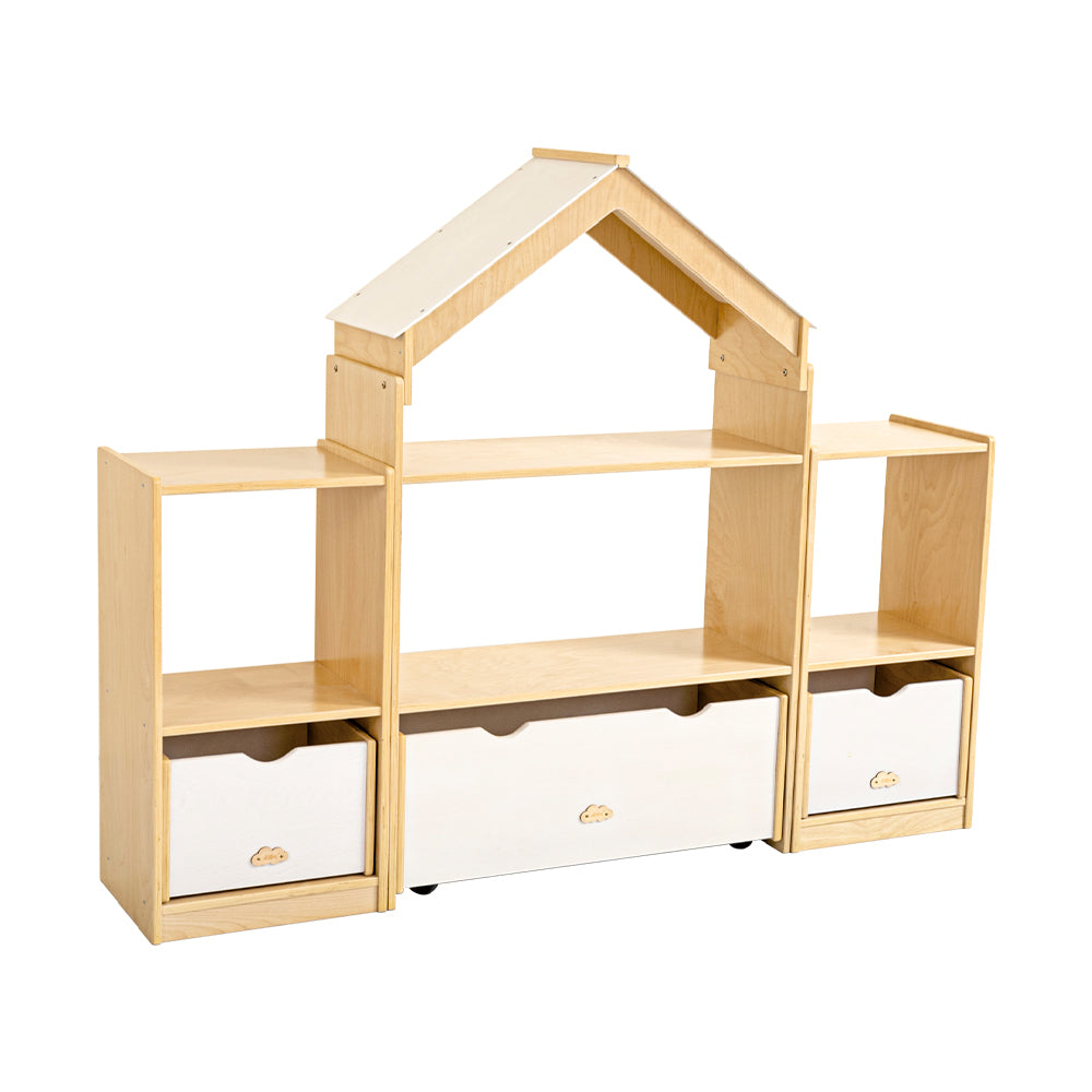 Jooyes Kids Room Divider Bookcase Display Unit With Drawer Main image
