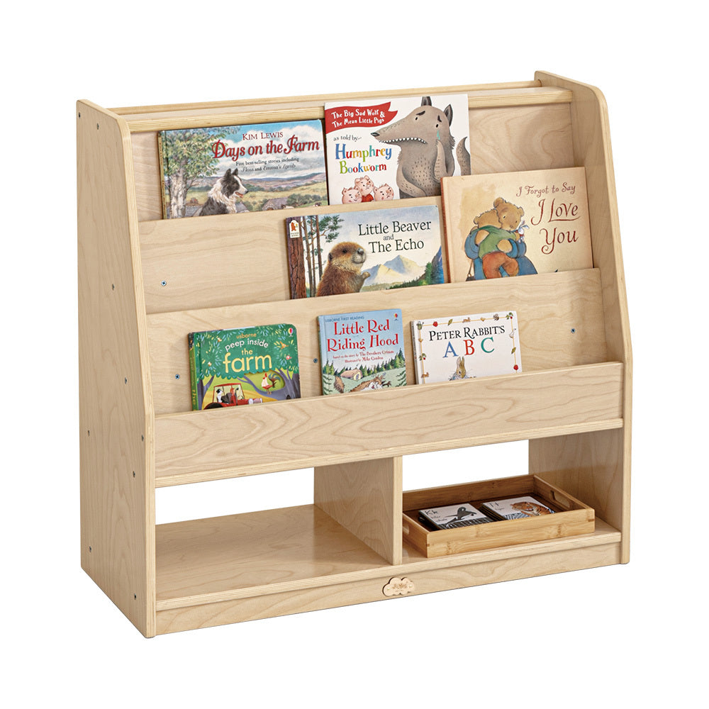 Jooyes Kids Double Side Wooden Bookcase With Storage Main image