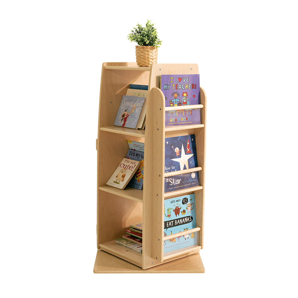 Jooyes Kids Wooden Revolving Bookcase - H92cm Main image