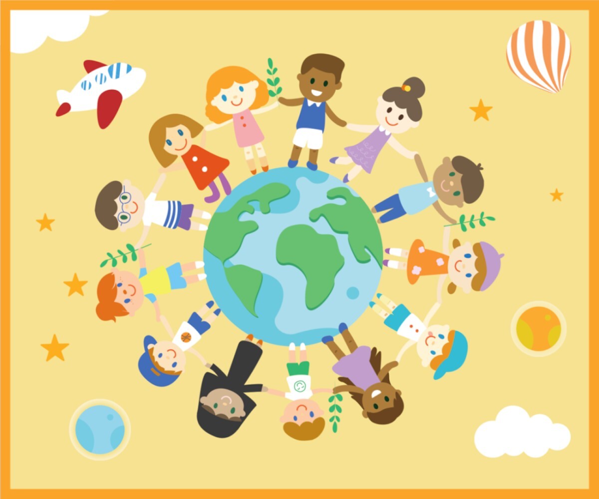Jooyes Children's Hand-in-Hand Earth Carpet 200 x 240 Main image