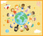 Jooyes Children's Hand-in-Hand Earth Carpet 200 x 240