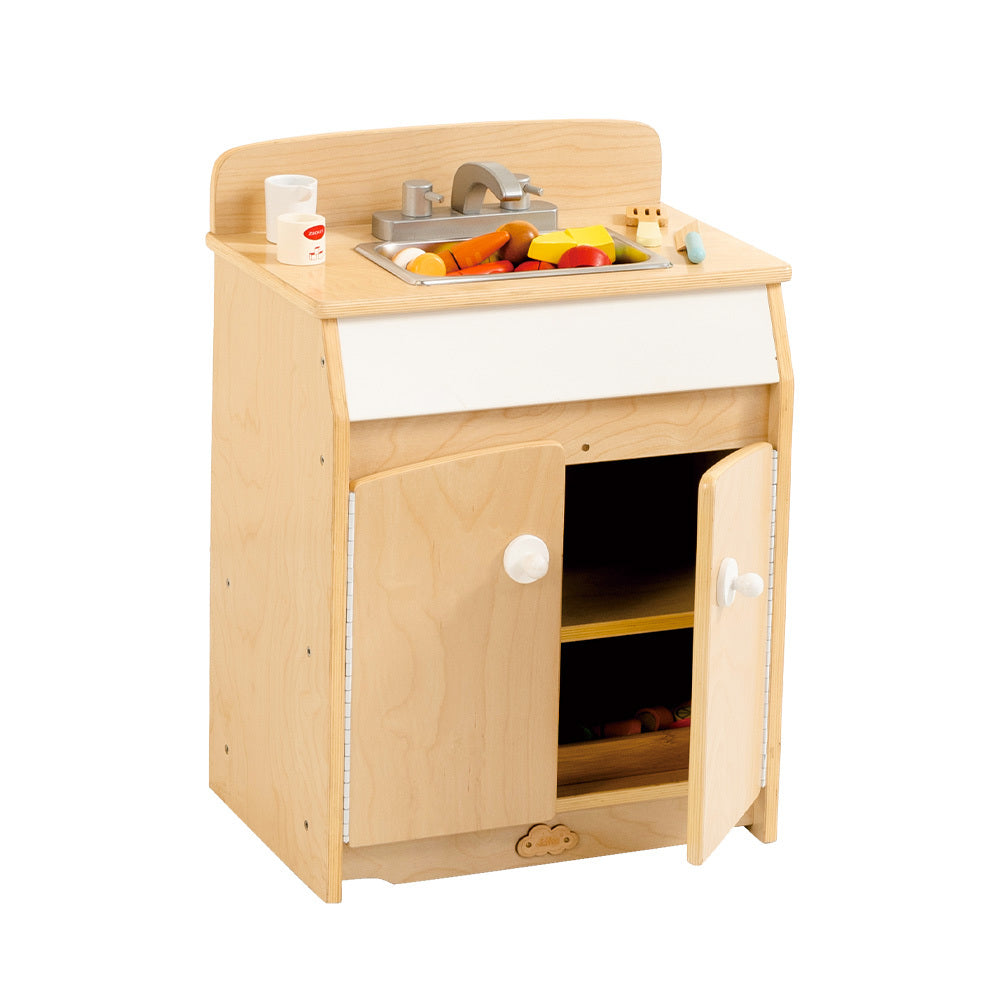 Jooyes Kids Wooden Play Kitchen Sink - H65cm Main image