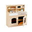 Jooyes Kids Wooden Play Kitchen 4-in-1
