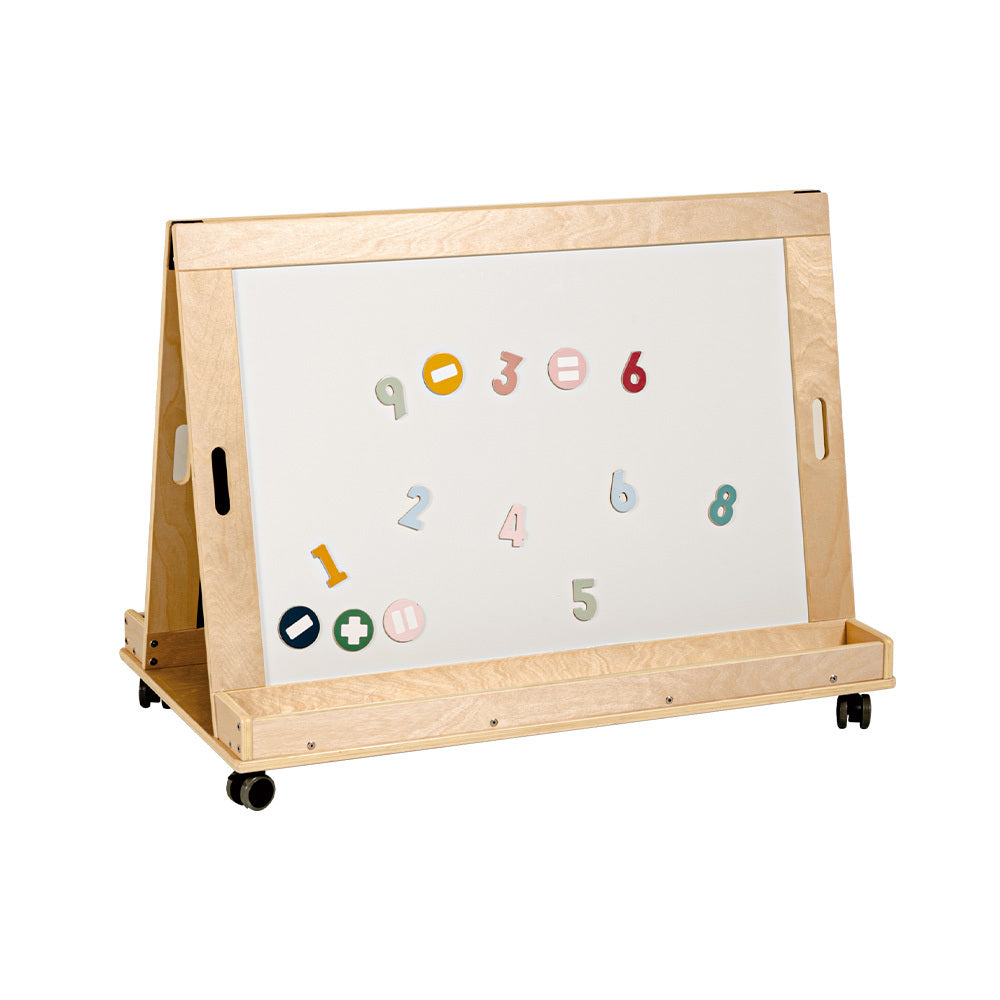 Jooyes  Kids Magnetic Standing Easel White and Black Board Main image