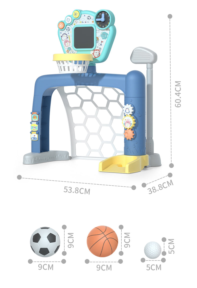Sports World 3-in-1 Adjustable Indoor basketball, Soccer Goal, and Golf Set Secondary image
