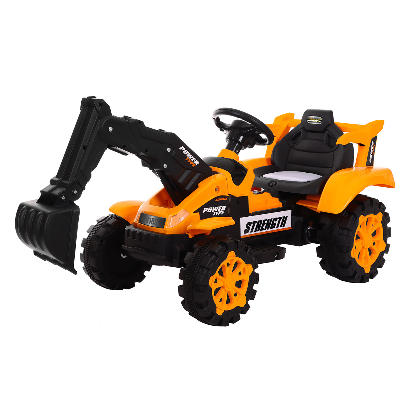 Children's Electronic Ride-on Excavator & Dump Truck, 30kg Capacity Main image