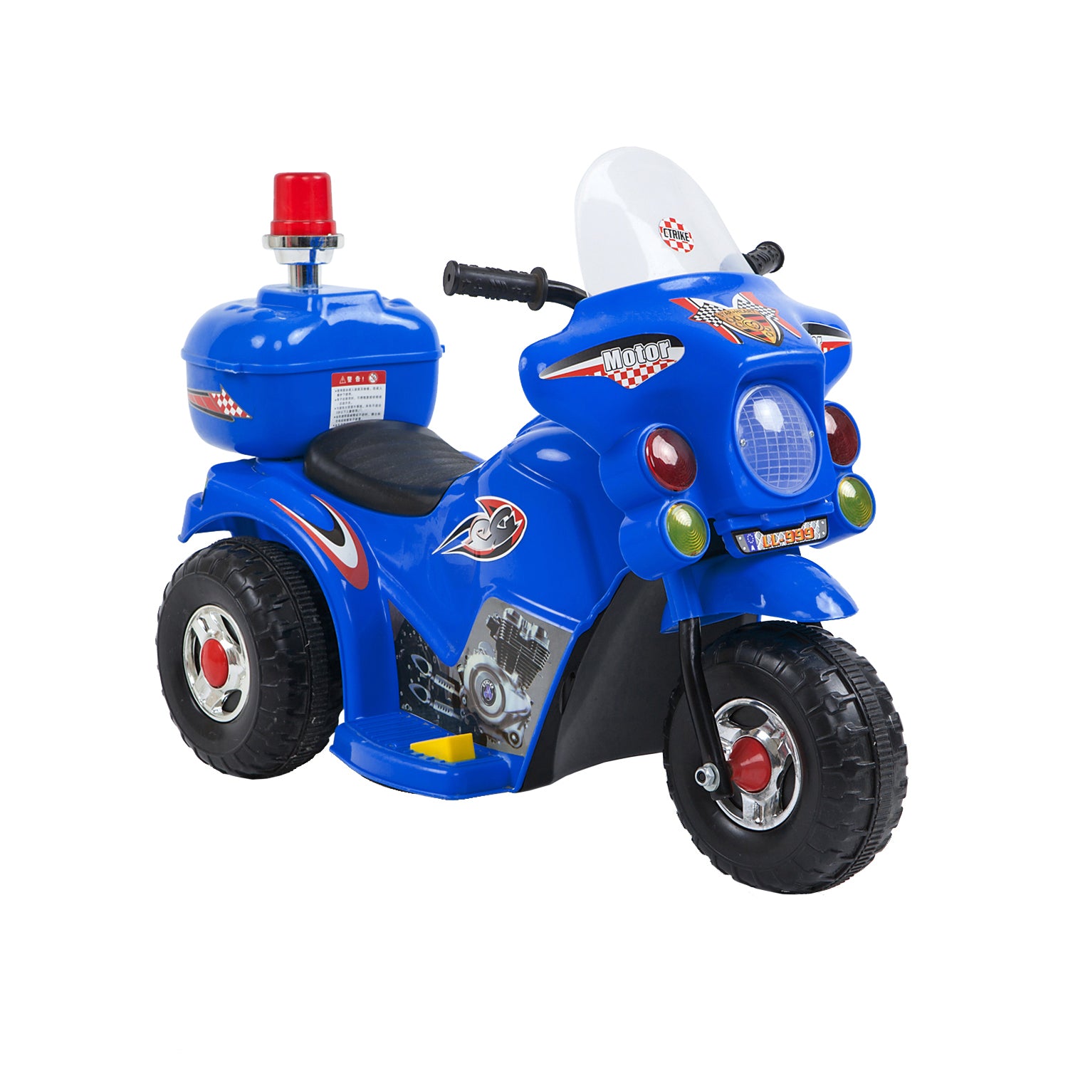 Children's Electric Ride-on Motorcycle (Blue) Rechargeable, Up To 1Hr Secondary image