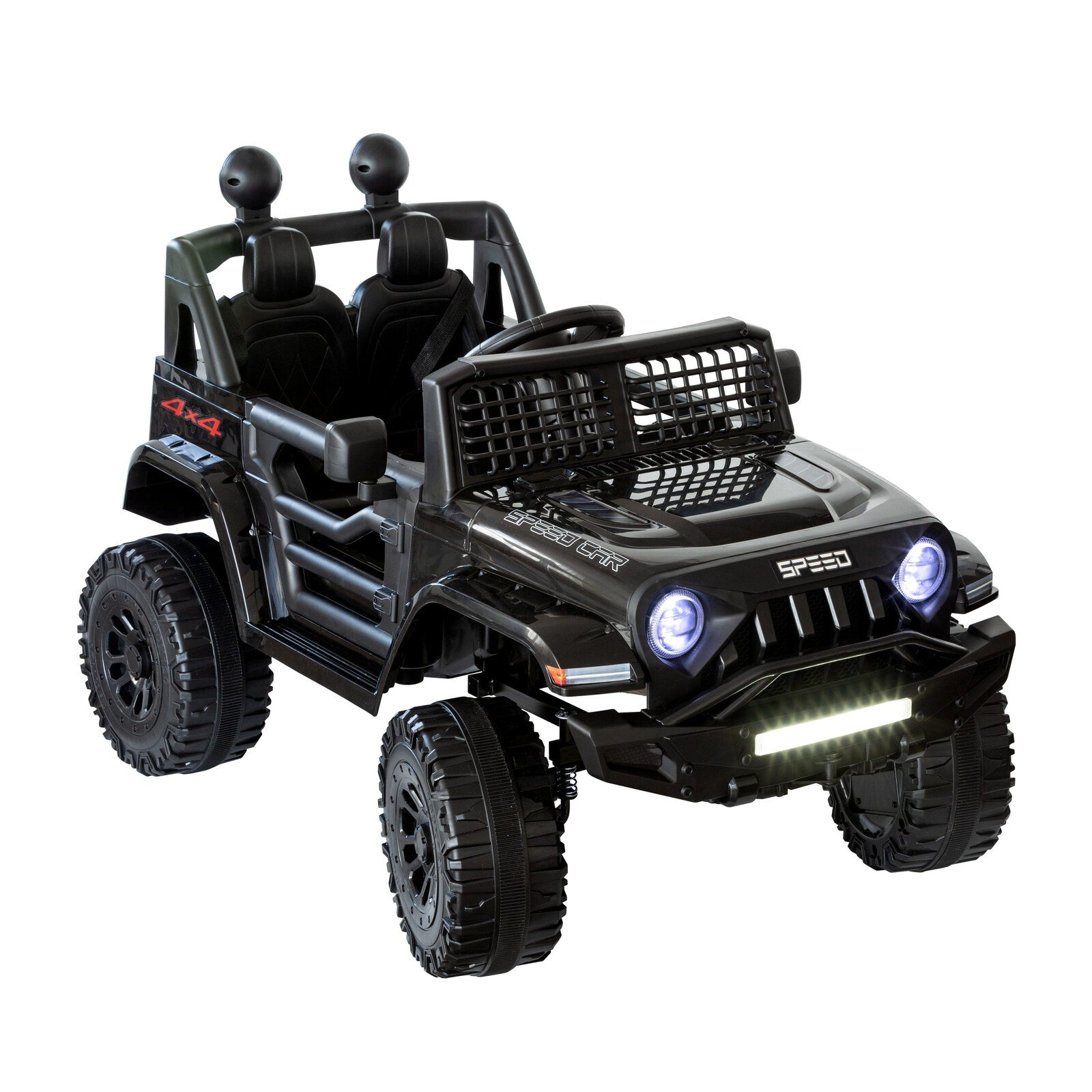 Jeep Inspired Remote Controlled Ride-on Electric Car (Black) Main image