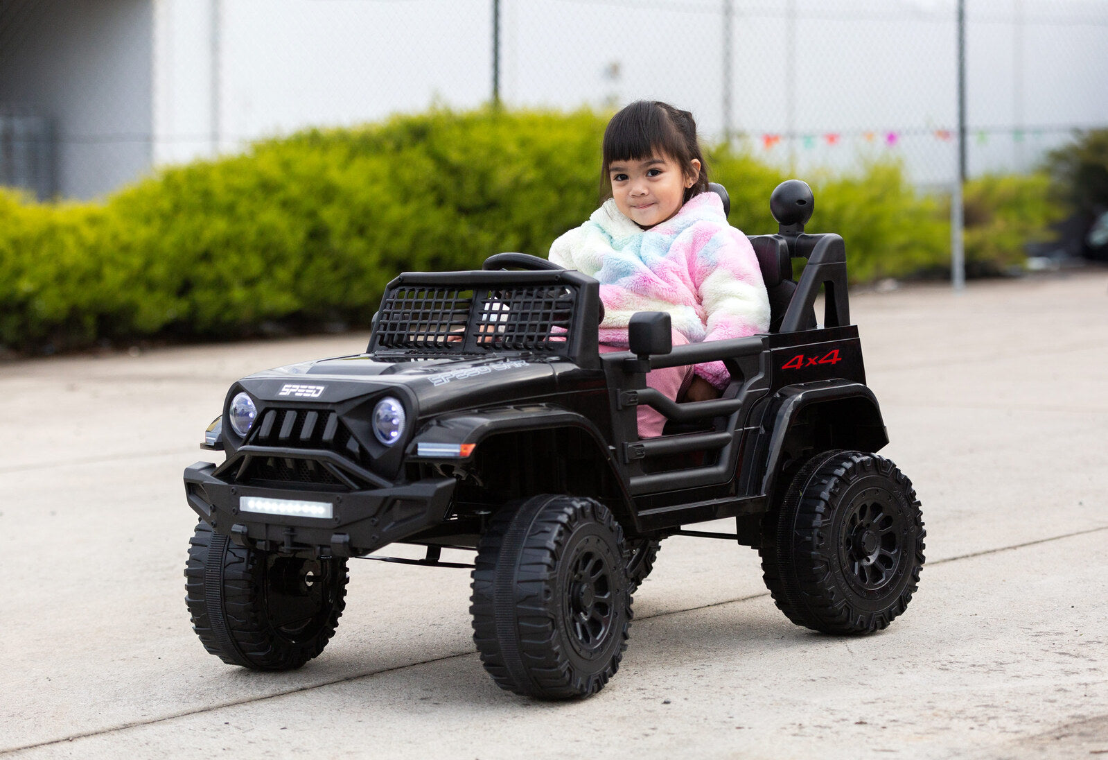 Jeep Inspired Remote Controlled Ride-on Electric Car (Black) Secondary image