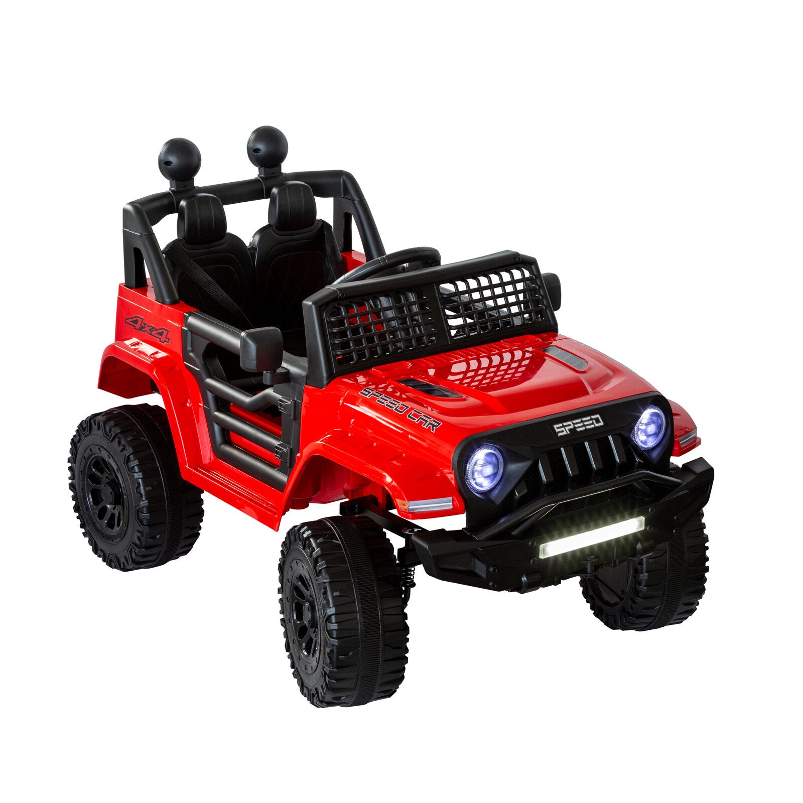 Jeep Inspired Remote Controlled Ride-on Electric Car (Red) Main image