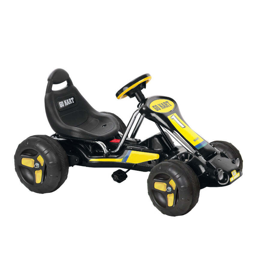 Pedal Powered Go-Kart for Children (Black) Ride & Steer/ 4-Wheel Vehicle Main image