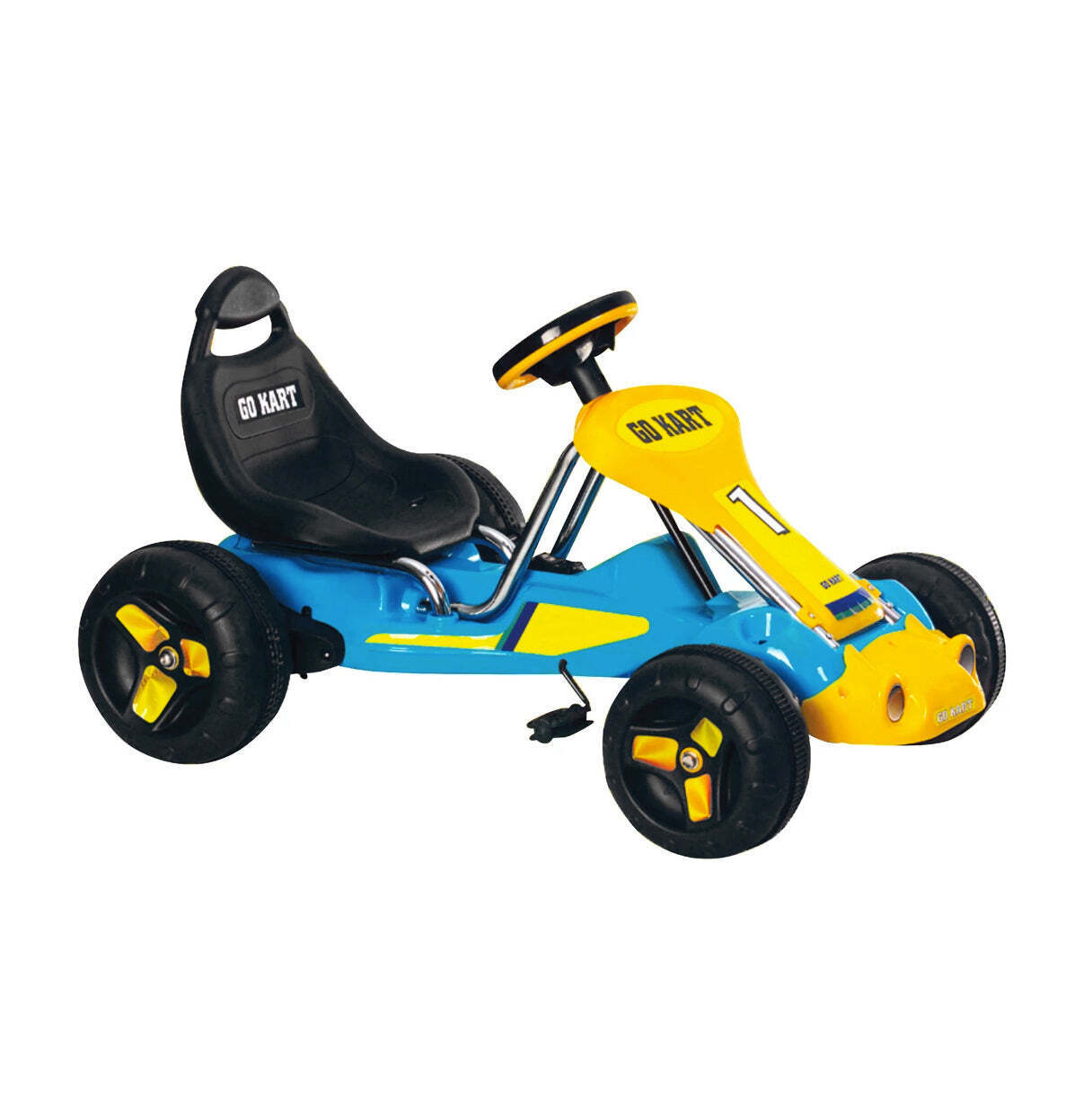 Pedal Powered Go-Kart for Children (Black) Ride & Steer/ 4-Wheel Vehicle Secondary image