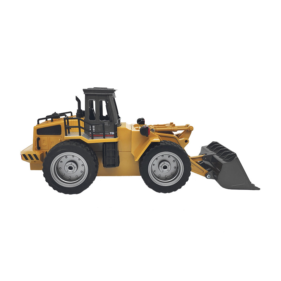 Remote Control Model Bulldozer Truck (Yellow), Driving Cab and Scoop Secondary image