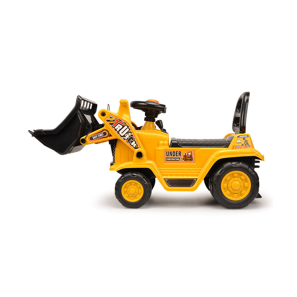 Ride-on Children's Digger (Yellow) w/ Interactive Gear Stick & Scoop Secondary image