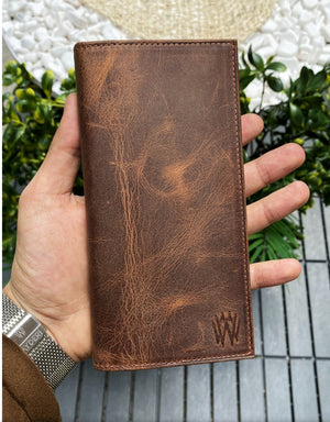 Leather Phone Wallet - Brown Main image