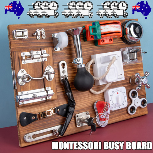 Sensory Toys Activity Board Educational Learning Toys Brain Games Preschool  AU Main image