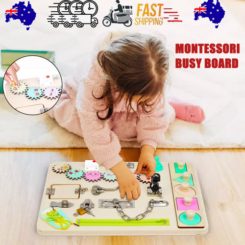 Sensory Toys Activity Board Educational Learning Toys Brain Games Preschool  AU Main image