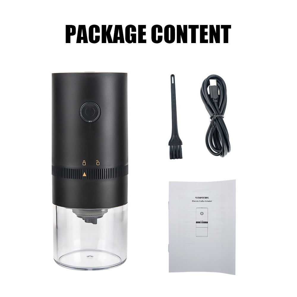 Electric Coffee Grinder Portable Black Main image