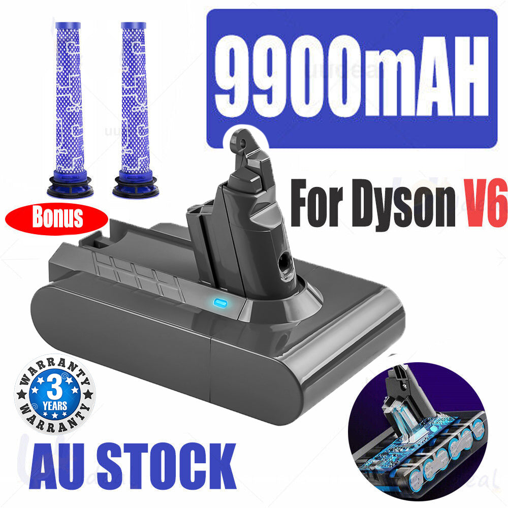 9900MAH For Dyson V6 Battery SV03 SV04 SV09 DC58 DC59 DC61 DC62 DC74 v6 Animal Main image