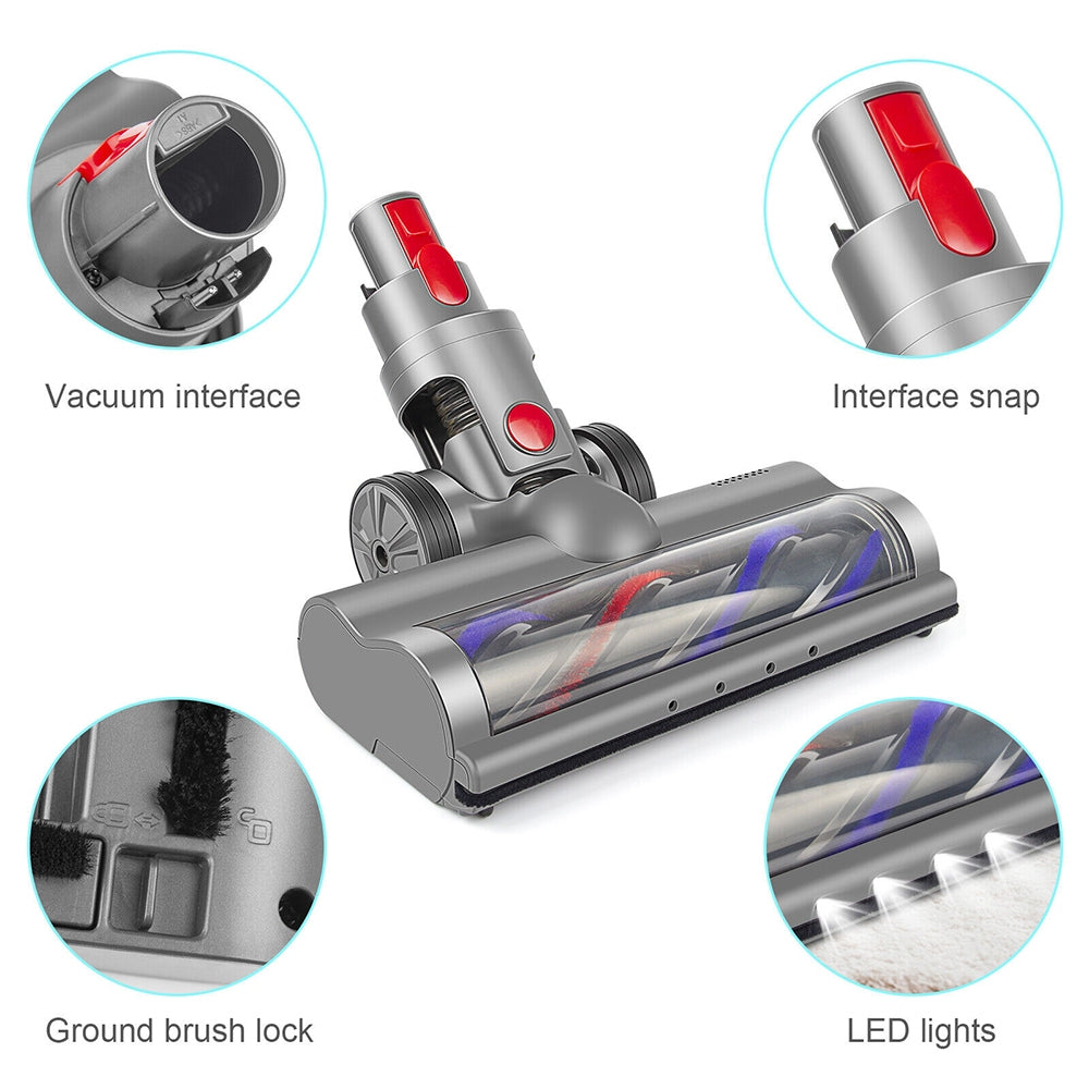 Turbo Brush Roller Head Electric Floor Carpet Head LED For Dyson V7 V8 V10 V11 V15 Secondary image