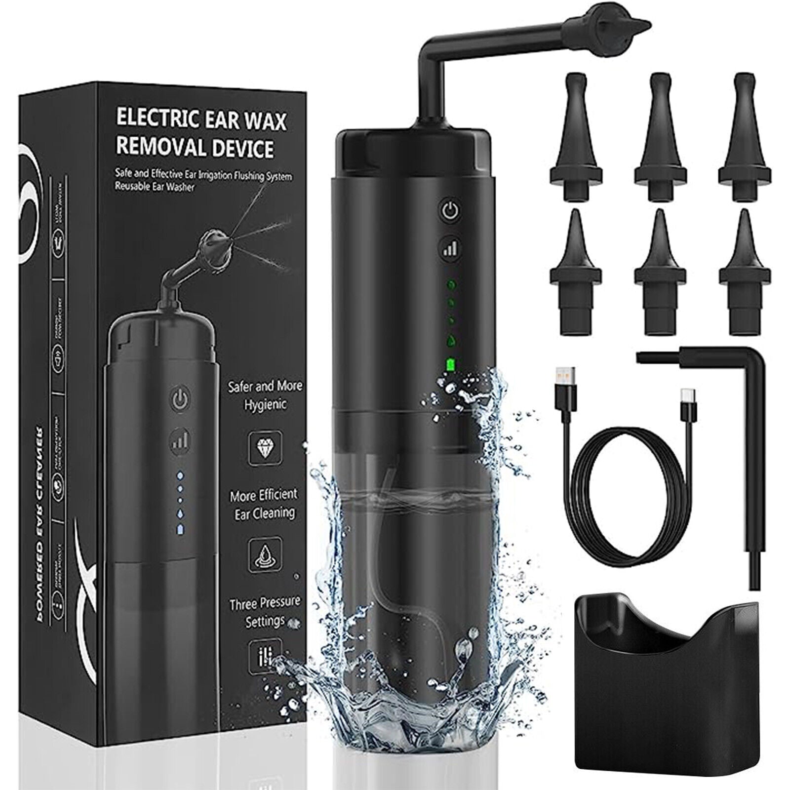 Automatic Ear Wax Removal USB Electric Ear Cleaner Washer Irrigation Flushing AU Main image