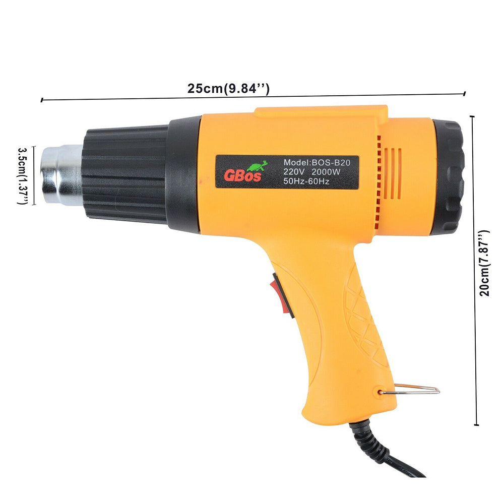 2000W Electric Heat Gun Hot Air Adjustable Temperature w/5 Nozzles Heating Tool Main image