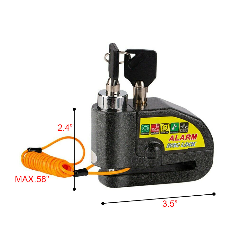 Motorcycle Alarm Disc Lock Brake Handlebar Throttle Grip Lock Bike Security Secondary image