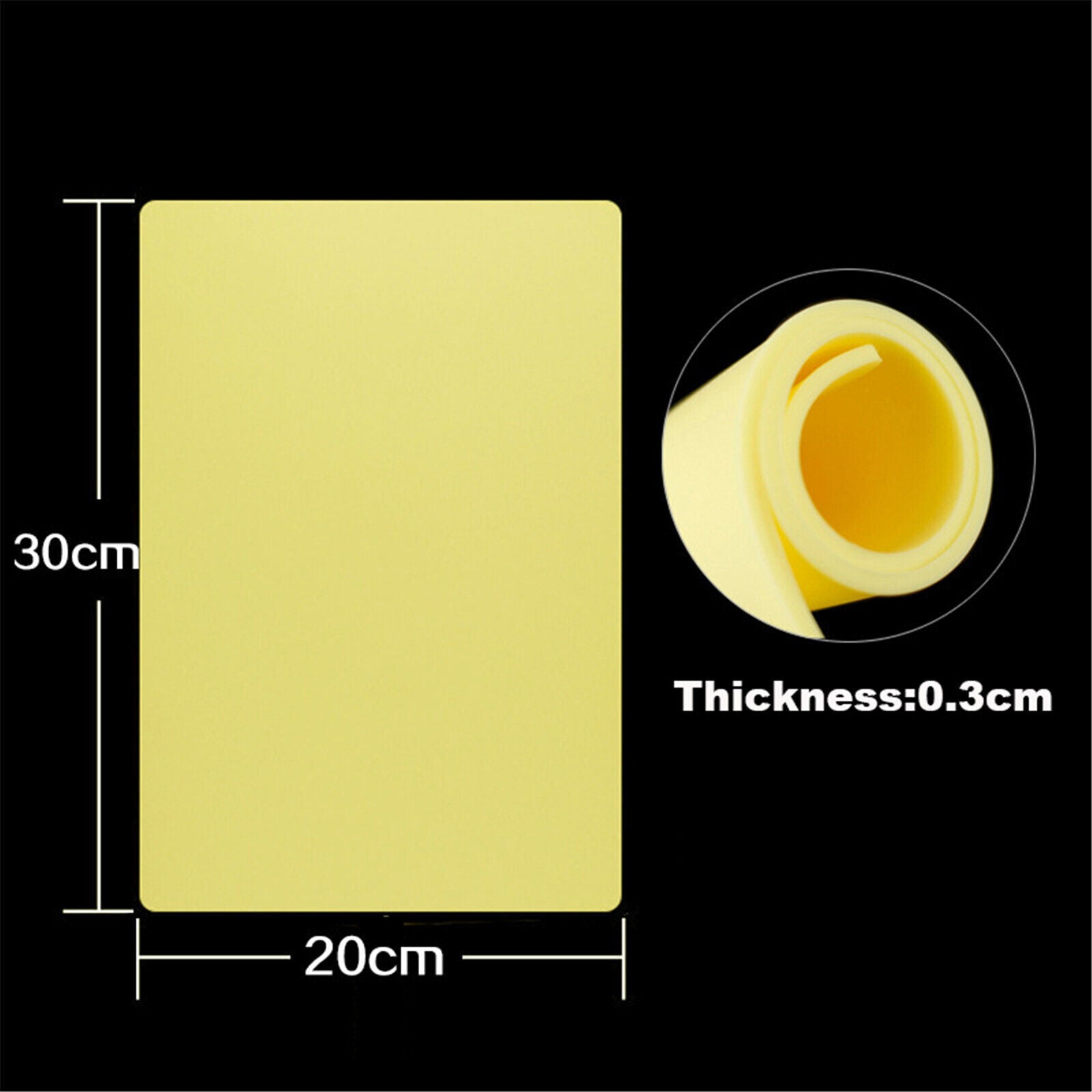 5pcs 30x40cm Thickness Tattoo Practice Skin Silicone Fake Skin Pad for Beginner Main image