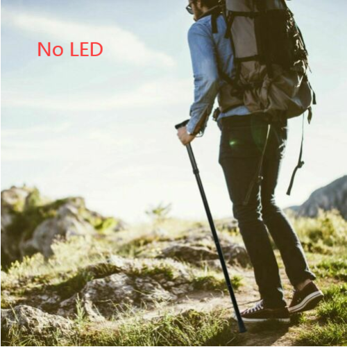 Adjustable Walking Stick Travel Retractable Hiking Folding Cane Metal Pole Secondary image