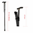Adjustable Walking Stick Travel Retractable Hiking Folding Cane Metal Pole